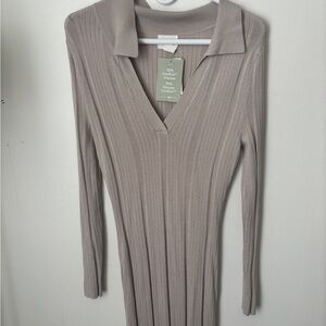 H&M Taupe Maxi Dress